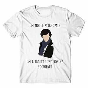 Sherlock Highly Functioning Sociopath Quote Detective Mystery Fan T-Shirt